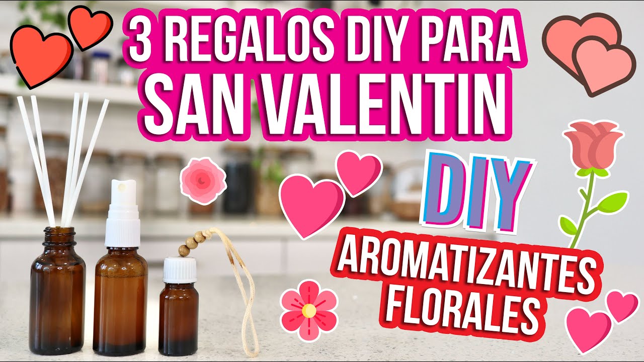 3 Ideas de regalos DIY para San Valent&iacute;n - Perfume floral - Mixi