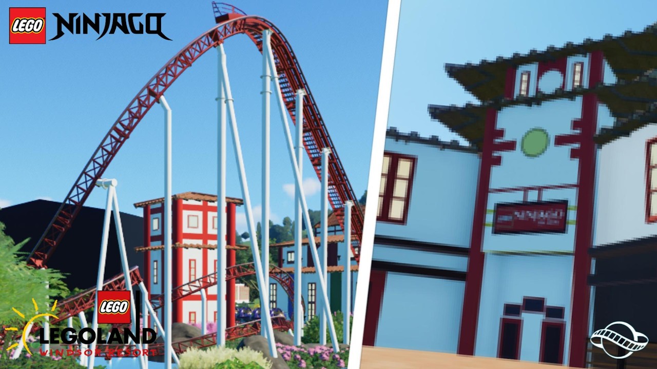NEW Lego Ninjago Ride At Legoland is COMPLETE !!  - (Planet Coaster 2)