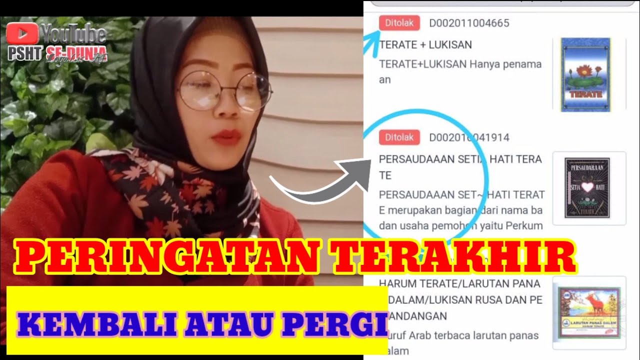 peringatan terakhir kembali atau pergi