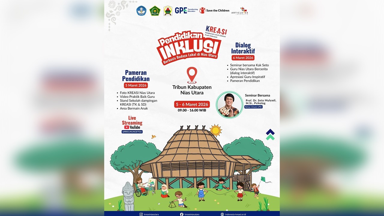 Live Dari Tribun Nias Utara | Festival Pendidikan Inklusi Berbasis Budaya Lokal Nias Utara