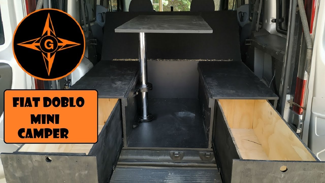 #2 FIAT DOBLO , BERLINGO KANGOO PARTNER  MINICAMPER PARA VIAJAR  / CAJONES Y MESA / GINESSOT