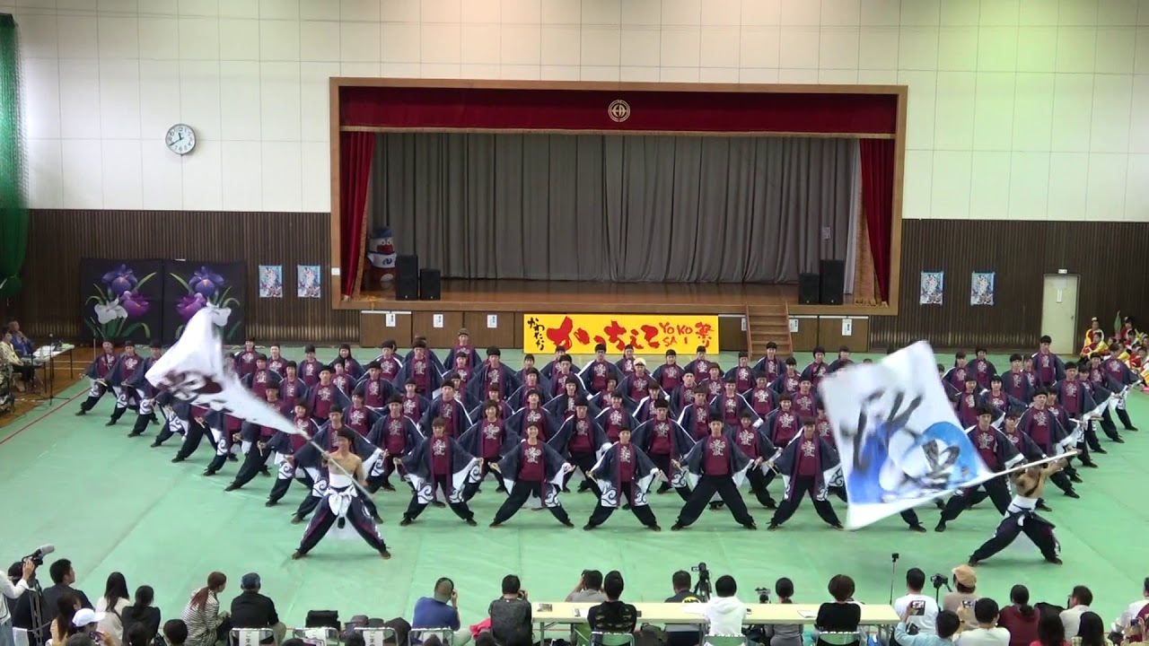 20180930長崎大学突風in川棚かっちぇてYOSAKOI祭り御披露目上より