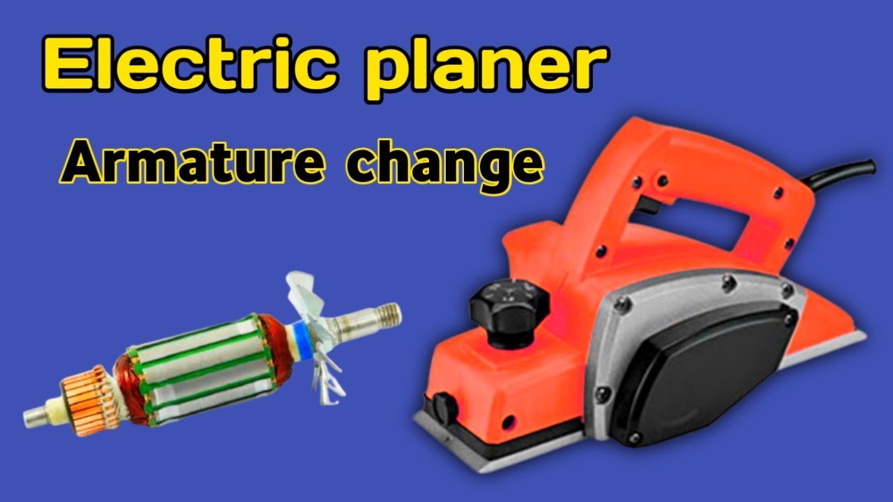 Electric planer repair at home || How to  change armature of electric planner ||