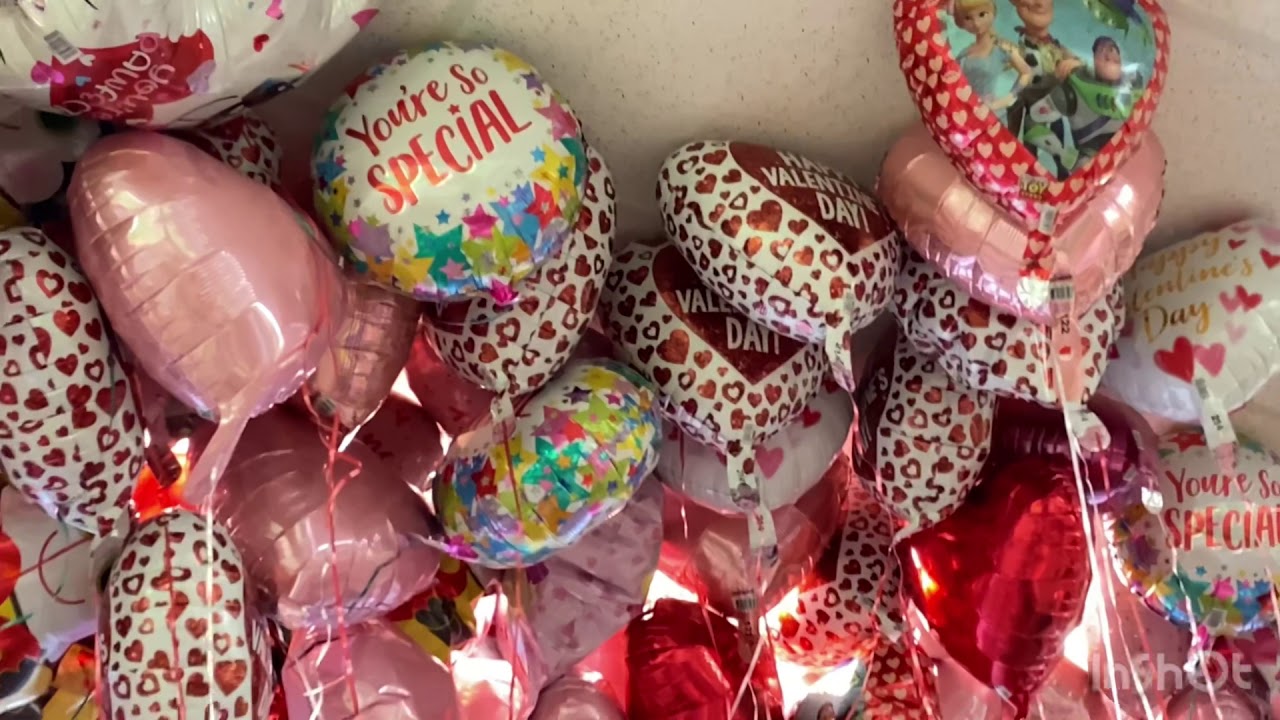 Dollar Tree balloons for Valentines