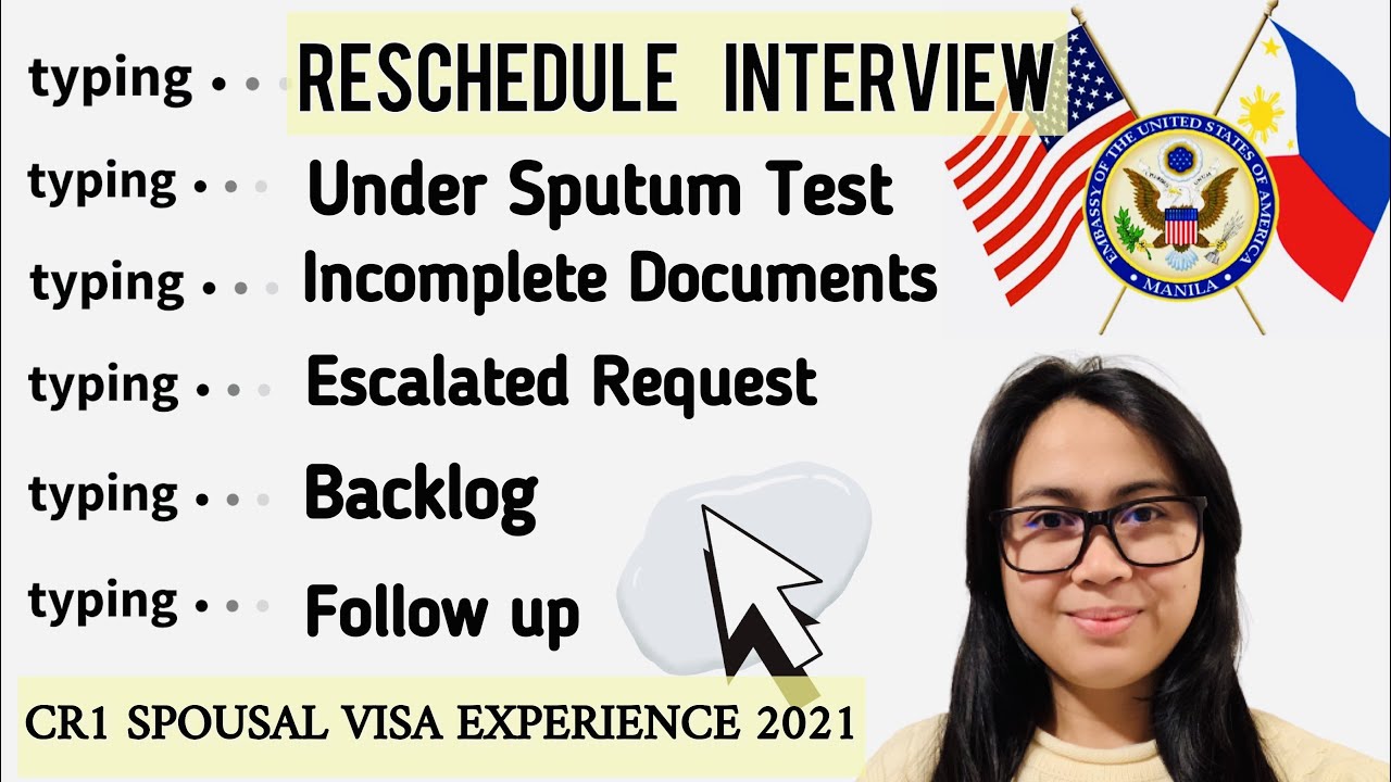Paano Makapag RESCHEDULE NG INTERVIEW SA US EMBASSY MANILA | walang sumasagot sa telepono, backlog,.