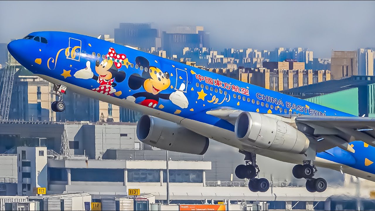 🇨🇳✈️20 Minutes BEAUTIFUL SHANGHAI HONGQIAO AIRPORT Plane Spotting (SHA/ZSSS)