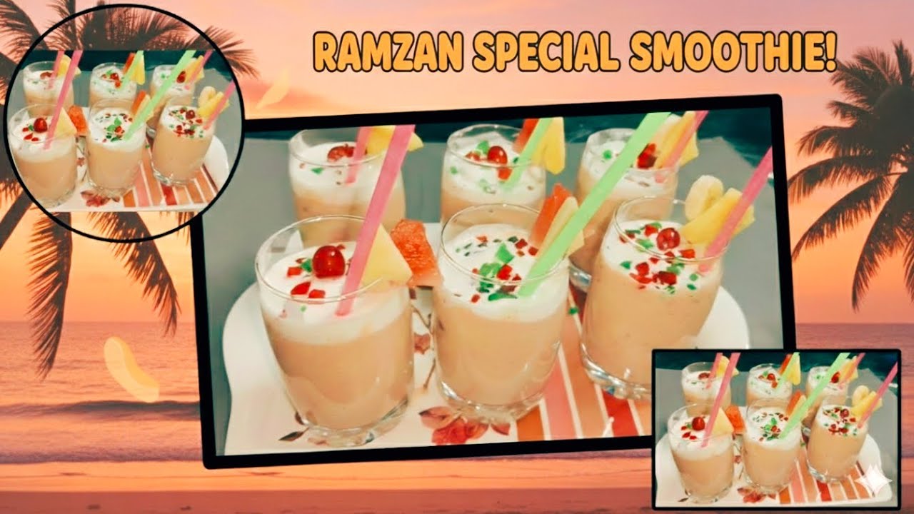 Ramzan special fruit and dryfruits smoothie very delicious and fresh creamy iftar ho ya summer kliye