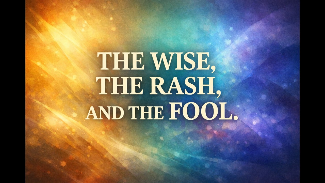The Wise, the Rash, and the Fool | Xavier and Karen Green