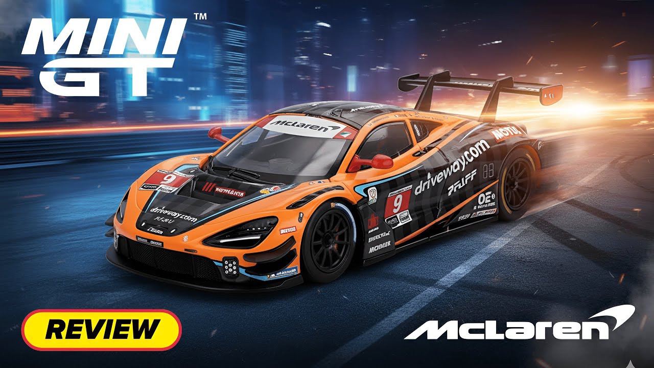 Распаковка и обзор Mini GT McLaren 720S GT3 EVO Daytona 24 Hrs