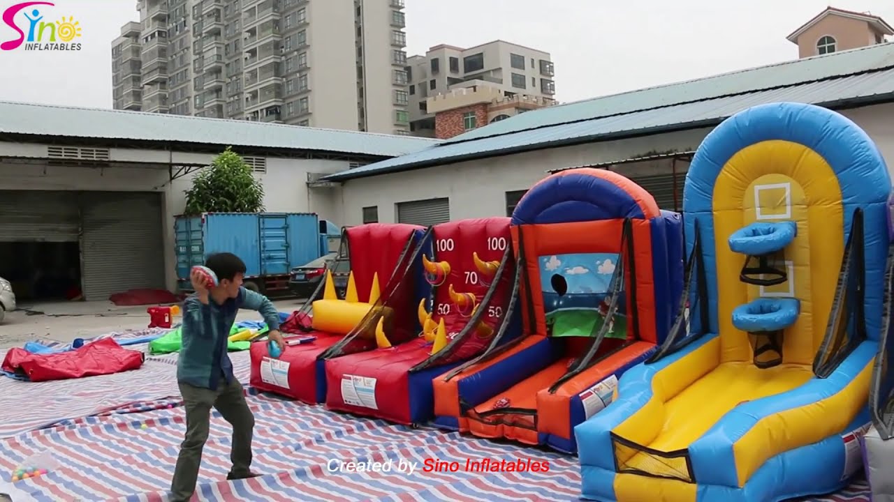 5in1 interactive fun inflatable carnival games for group team building or party fun