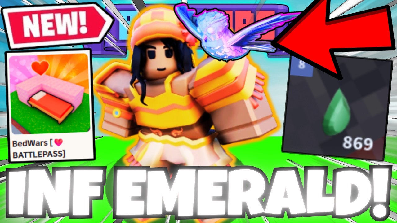 Lucia + Whisper Kit = INFINTE EMERALDS in Roblox Bedwars.. (UNFAIR)