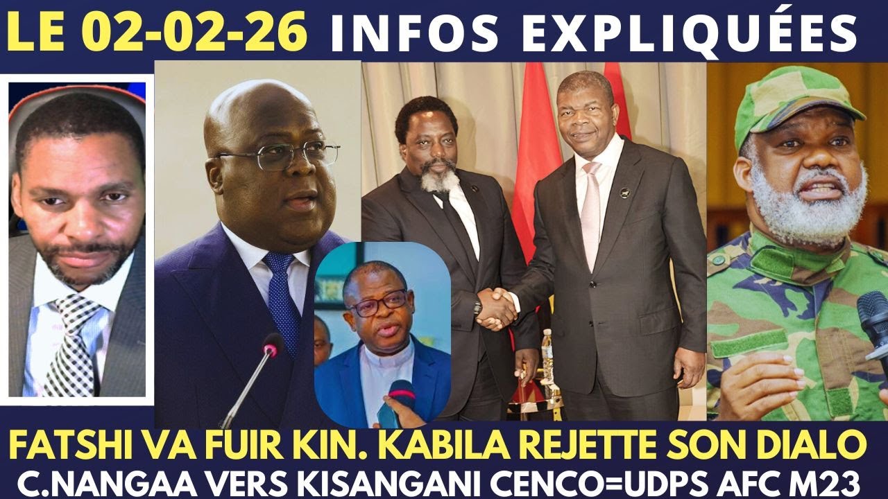 FATSHI VA FUIR KINS. BIENT. KABILA REJETTE SON DIALOGUE CO.NANGAA VERS KISANGANI CENCO=UDPS CHEZ AFC