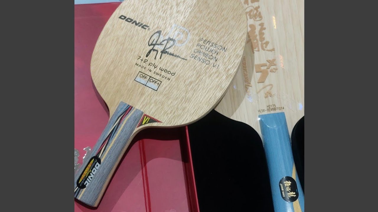 DHS Hurricane Long 5x vs Donic Persson Power carbon comparison and bounce test!