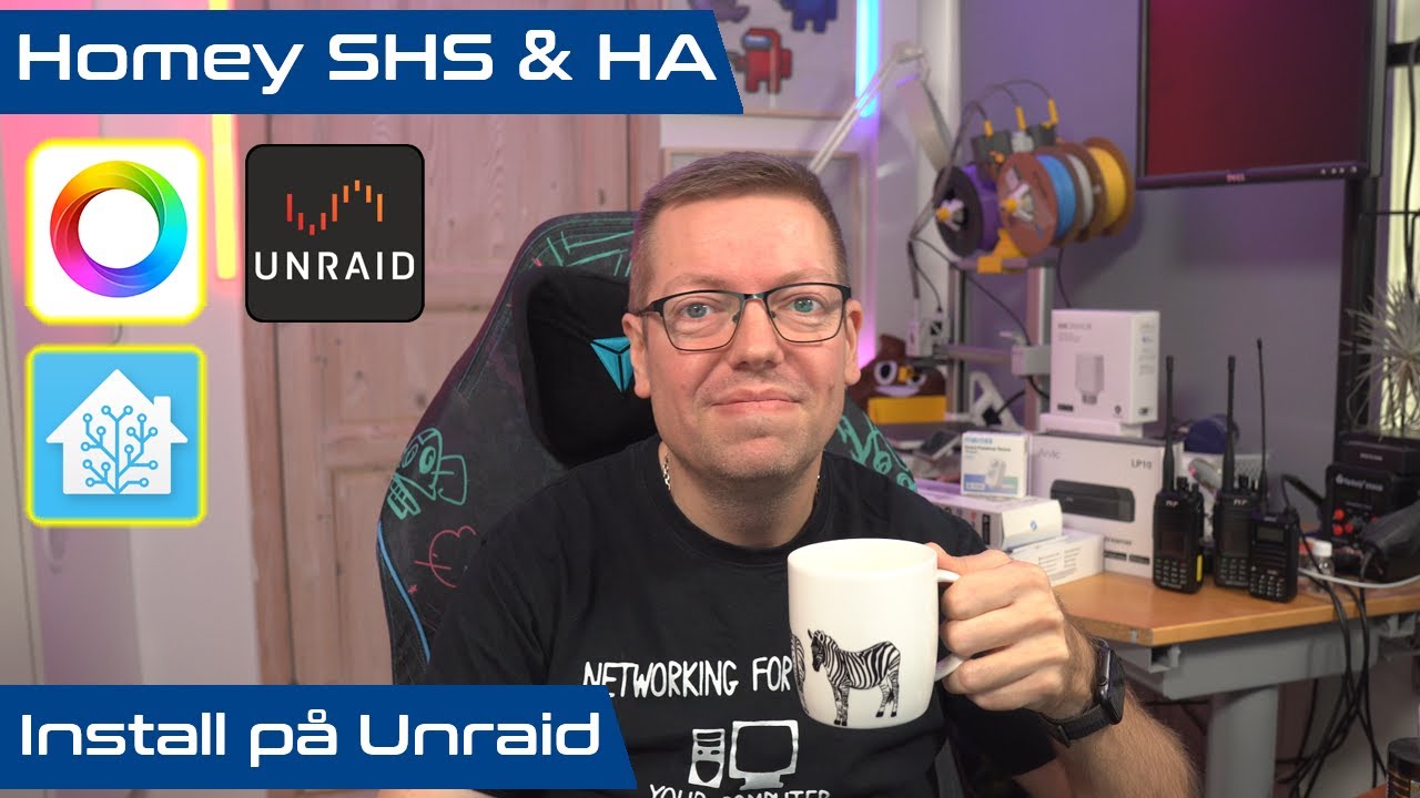 Homey SHS & HA install på Unraid