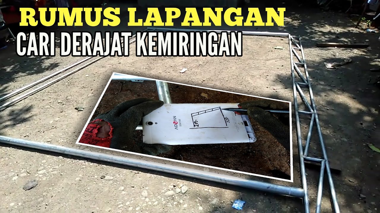 RUMUS MENCARI JARAK KEMIRINGAN, TENDA