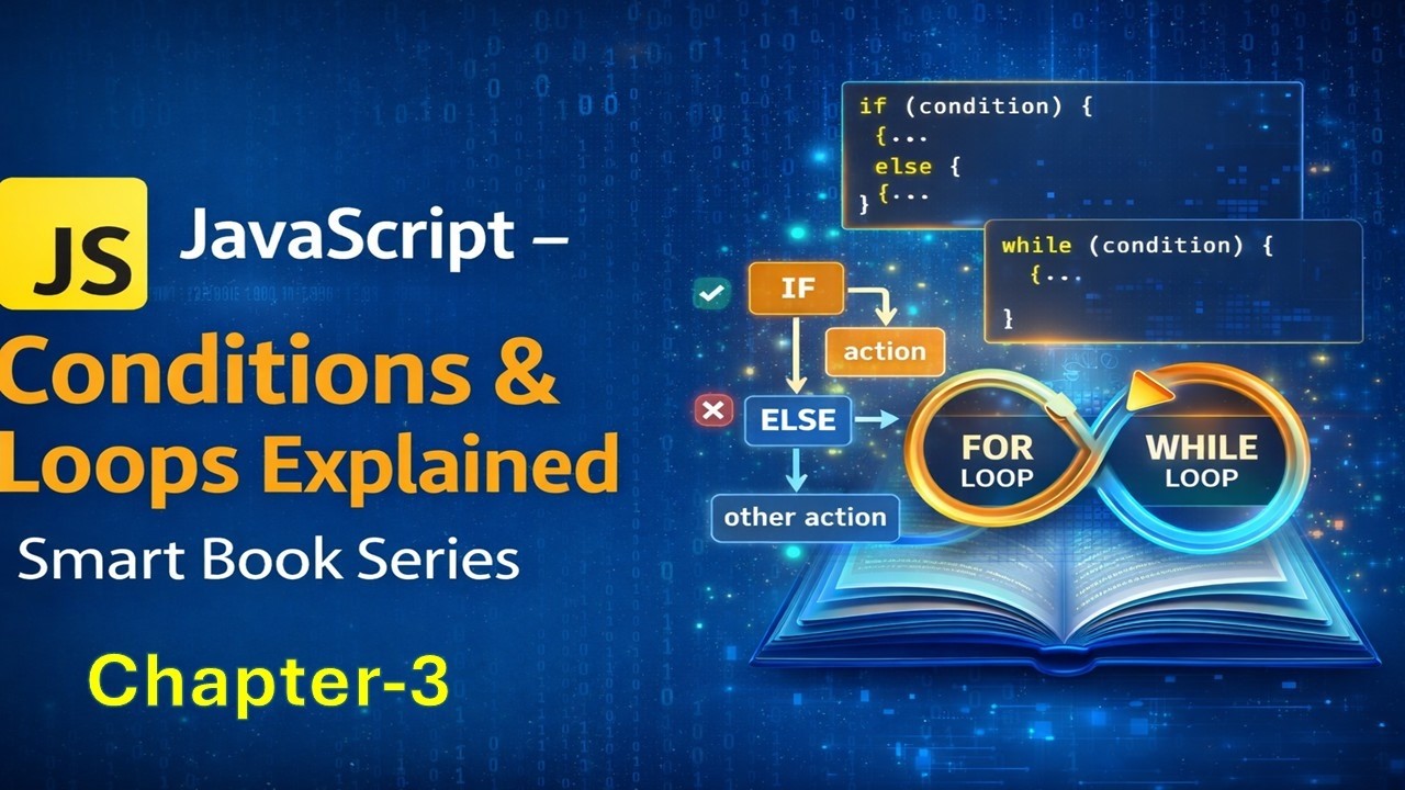 JavaScript – Conditions & Loops | Smart Book Series (Chapter 3)