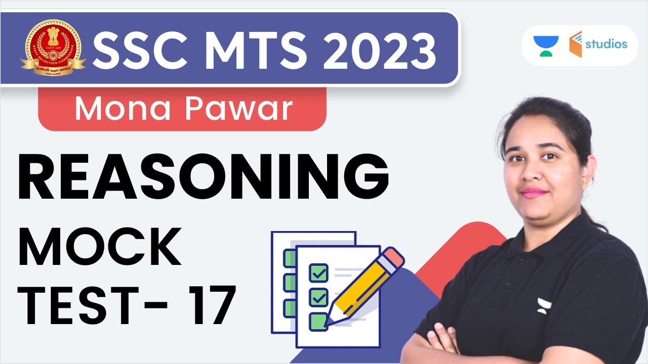 Reasoning | Mock Test - 17 | SSC MTS 2023 | Mona Pawar