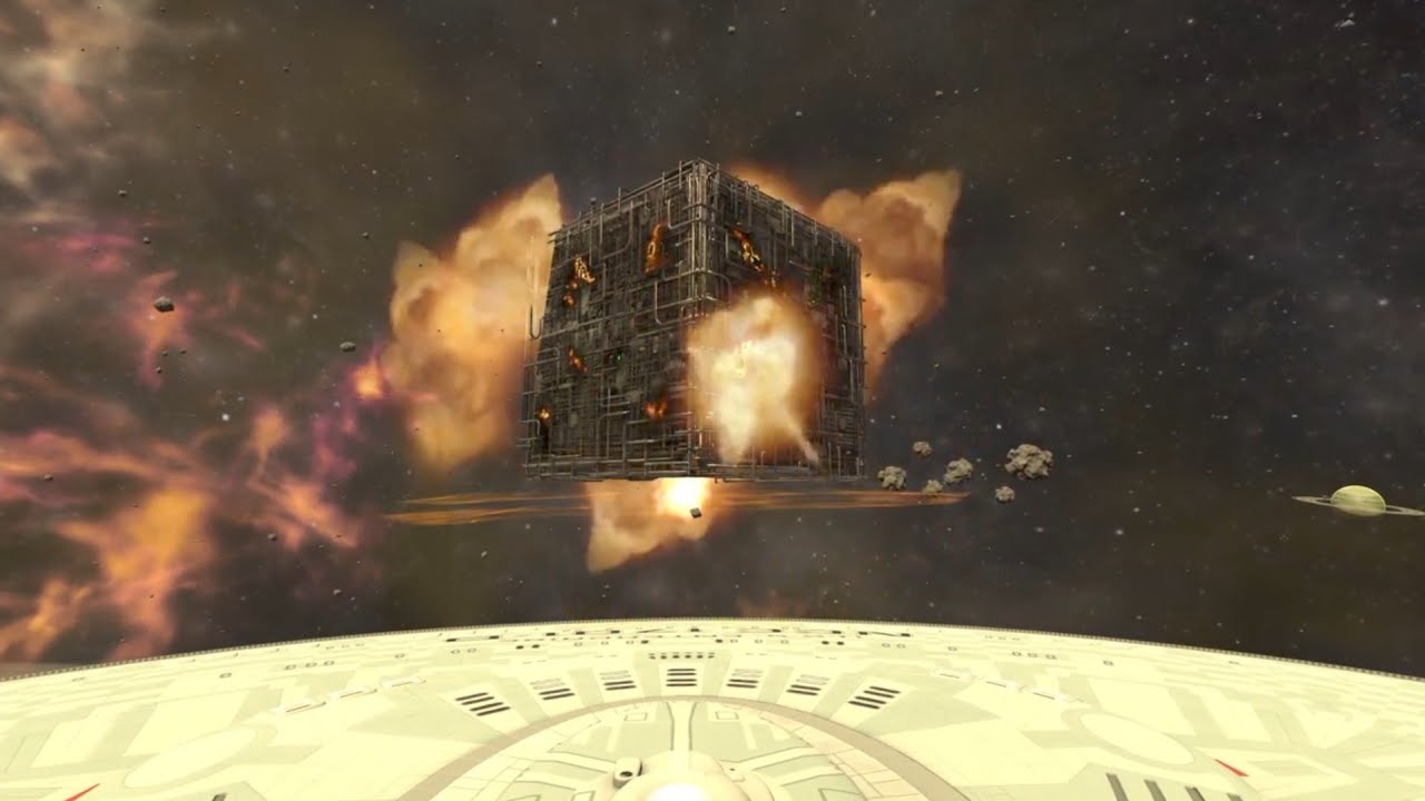 Borg Cube Destroyed w/ Proximity Torpedo! Enterprise 1701 D Solo Mission! Star Trek: Bridge Crew
