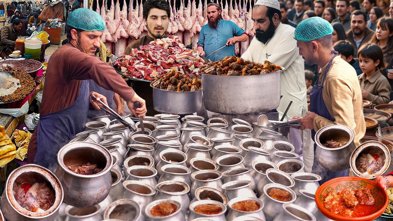 Afghan Clay Pot Mutton Stew | Traditional Lamb Chainaki Gosht Recipe | Famous Afghan Street Food