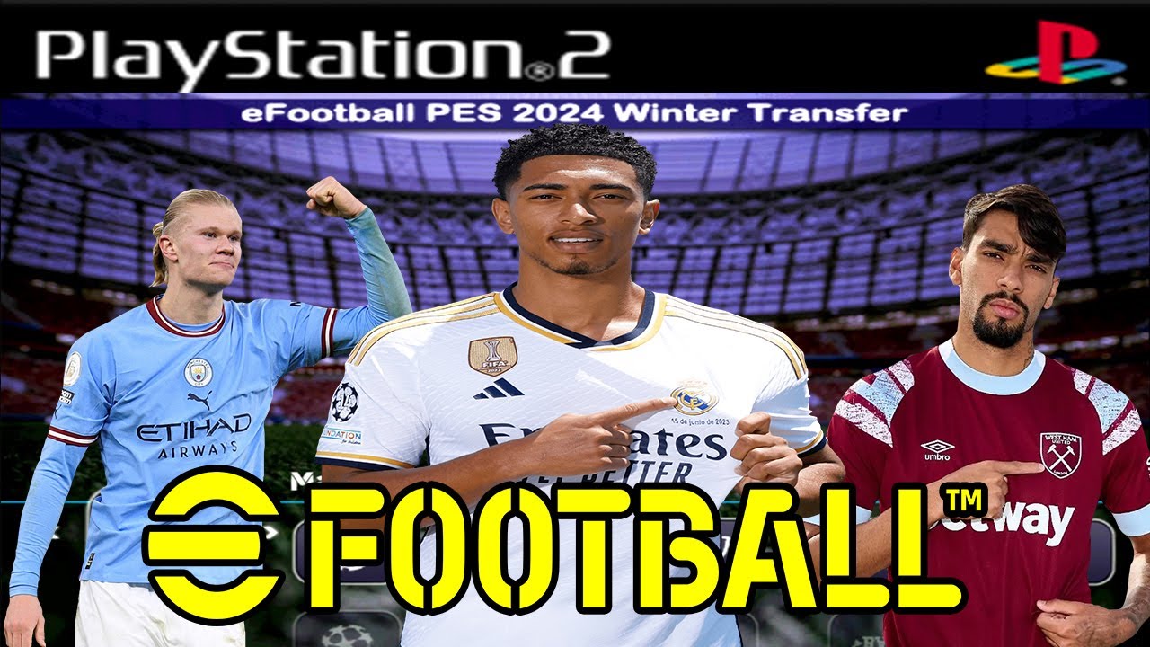 PES 2024 (PS2) LANÇAMENTO EDITOR JR PLAY ( VERSÃO FEVEREIRO) AETHERSX2 CELULAR,PCSX2,PLAYSTATION 2