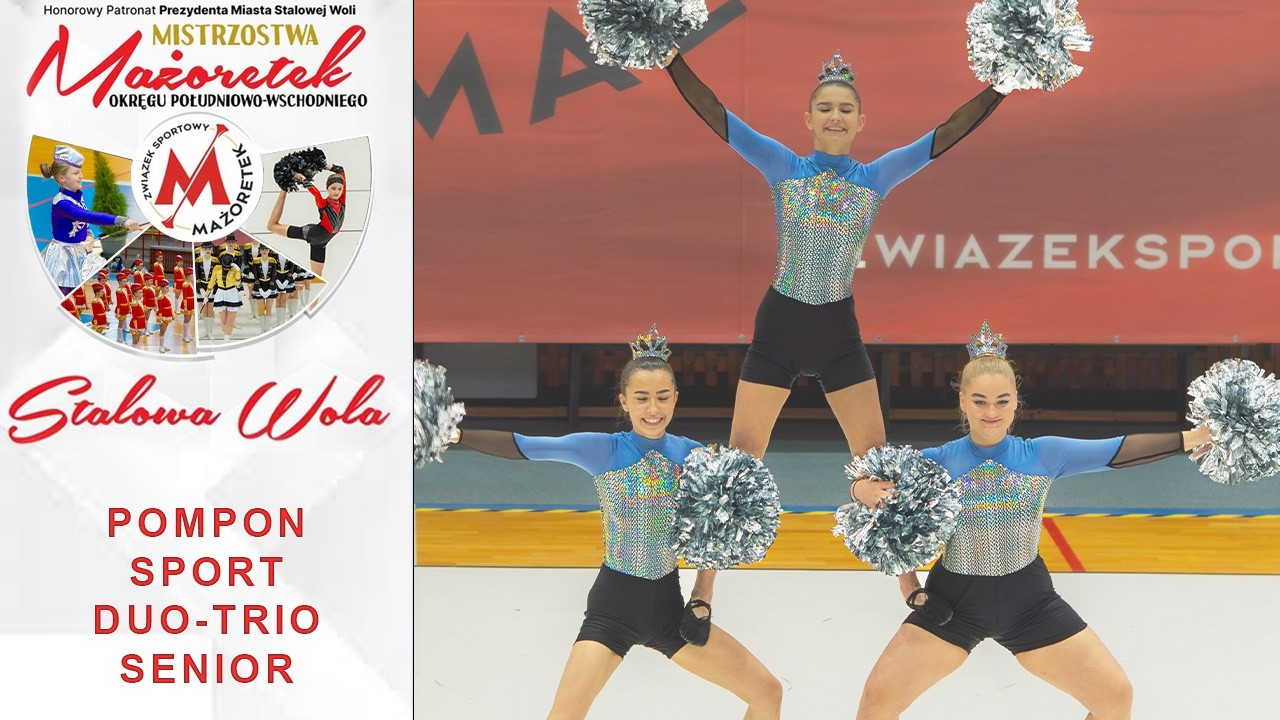 POMPON SPORT DUO-TRIO SENIOR - VIVID / Jaćmierz - Stalowa Wola 2024 | PL - OS62