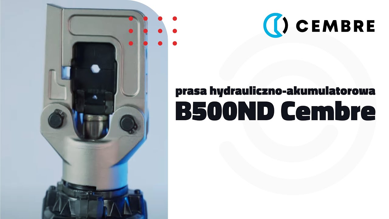 BEZPRZEWODOWA ❗ prasa hydrauliczno-akumulatorowa B500ND Cembre. Zaciski terminali do 300 mm² 🤯