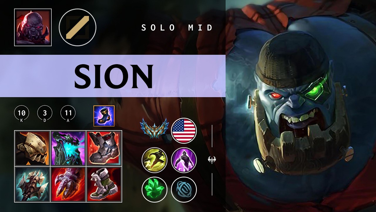 Sion Mid vs Graves - NA Challenger Patch 26.04