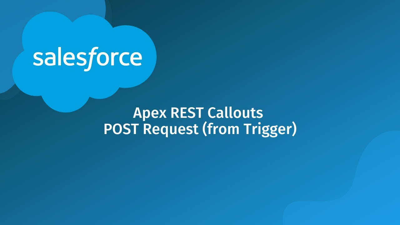 Salesforce Apex REST Callouts POST Request (Perform Apex Callout from Trigger)