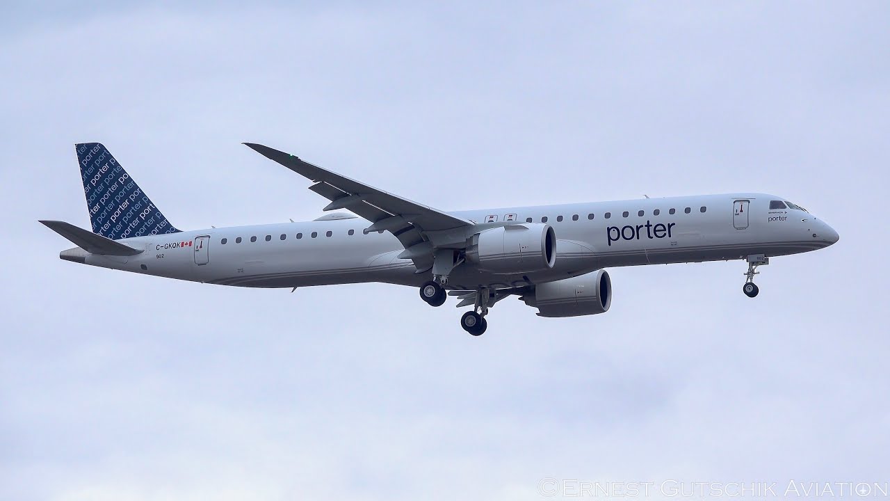 (4K)  Delivery Flight! Porter Airlines' First 4 Embraer E195-E2's Arriving at Toronto Pearson