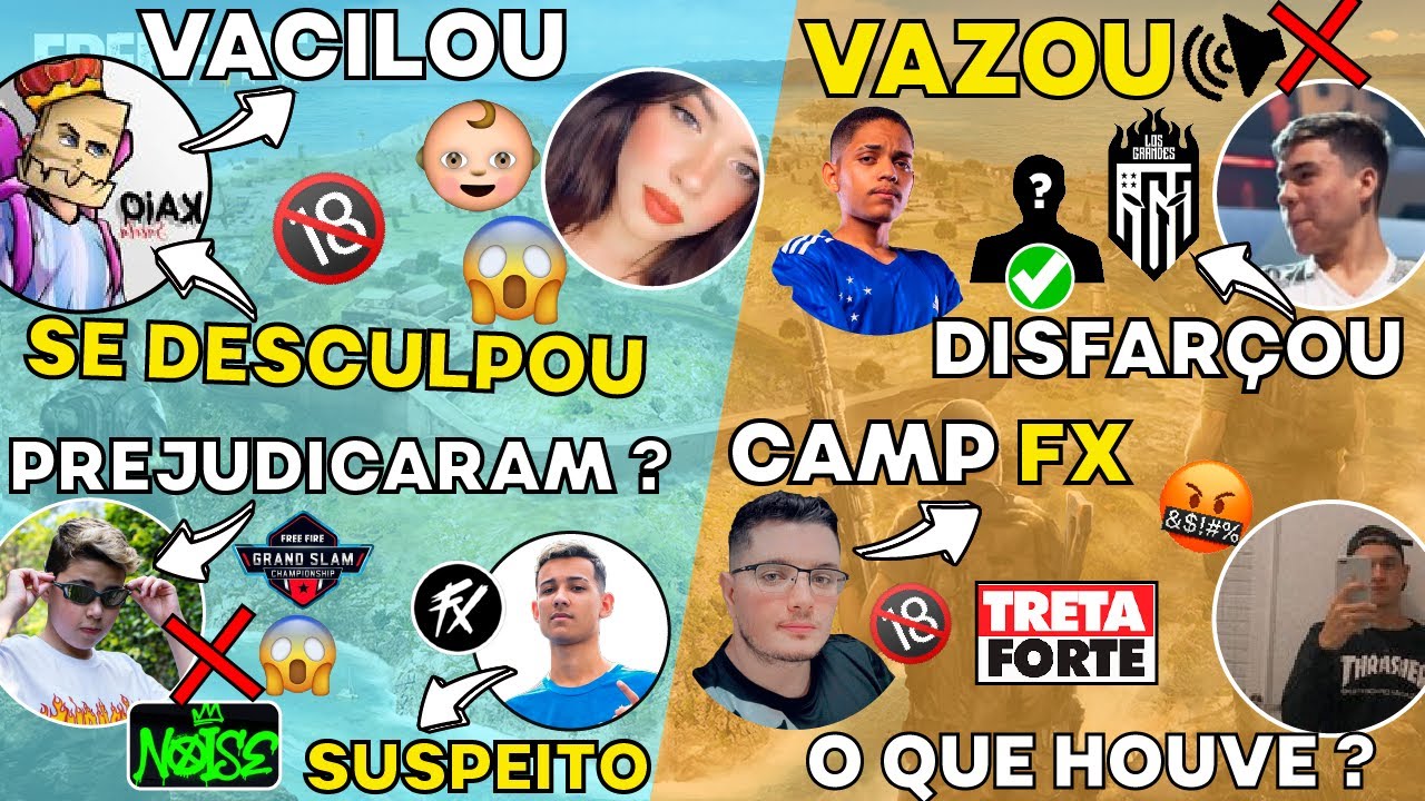 VAZOU LOS RUAN ! TRETA no CAMP do FX ? PREJUDICARAM a NOISE ? BAK é SUSPEITO ! SACOLA vs LARA !