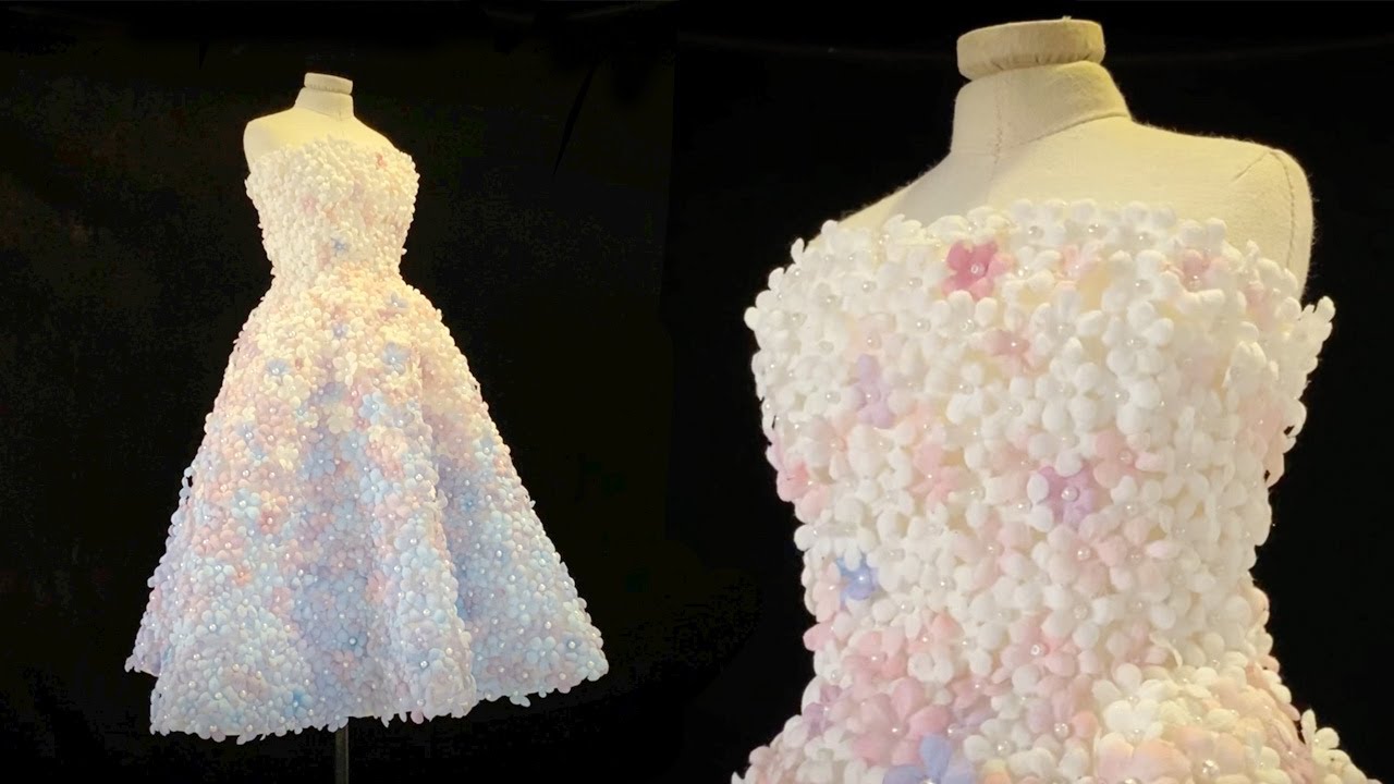 올 플라워 드레스 만들기 (Inspired by Miss Dior) /The Making of Mini Flower Dress | Inspired by Miss Dior Dress