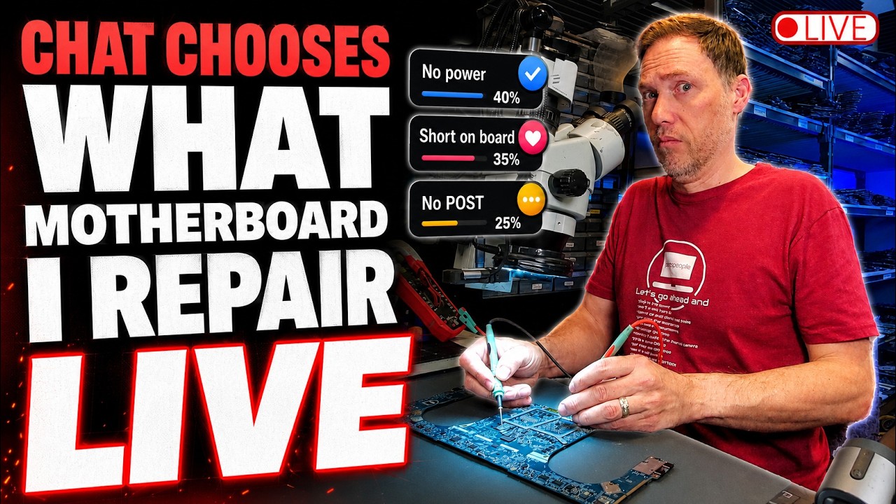 LIVE Motherboard Repair, But Chat Chooses The Repair!