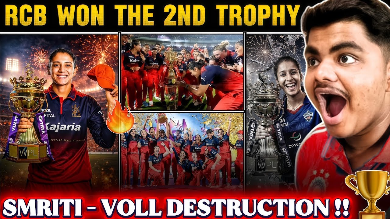 RCB WON THIER 2ND WPL TROPHY 🏆 | SMRITI MANDHANA CAPTAINCY KNOCK 🔥 | RCB vs DC WPL FINAL HIGHLIGHTS
