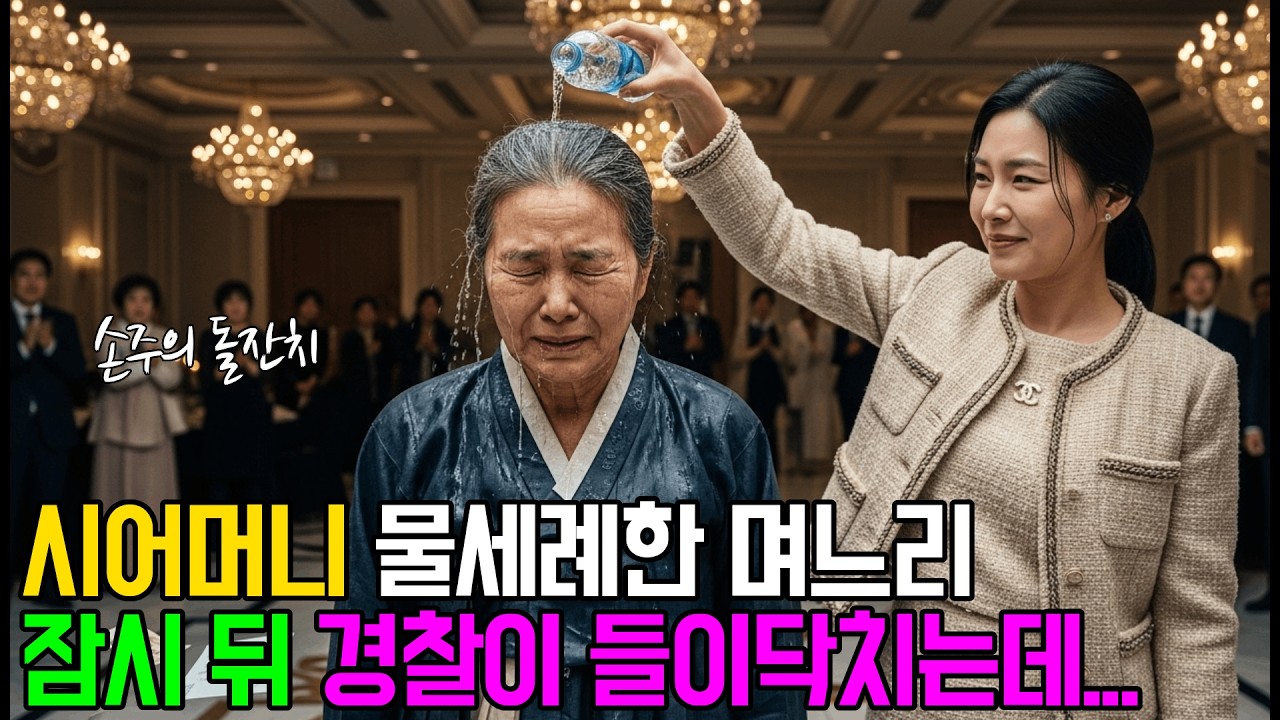 돌잔치에서 시어머니에게 물 뿌린 며느리… 잠시 뒤 경찰이 들이닥치는데 |노후사연 ㅣ감동사연 ㅣ사연라디오