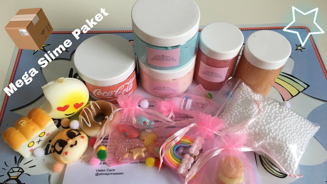 Mega Slime Paket von Slimeprinzessin❤️Unboxing 📦/LeonieKawai Xoxo