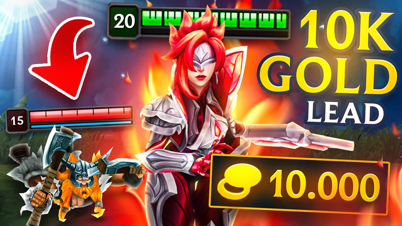 I GOT A 10.000 GOLD LEAD BY MYSELF