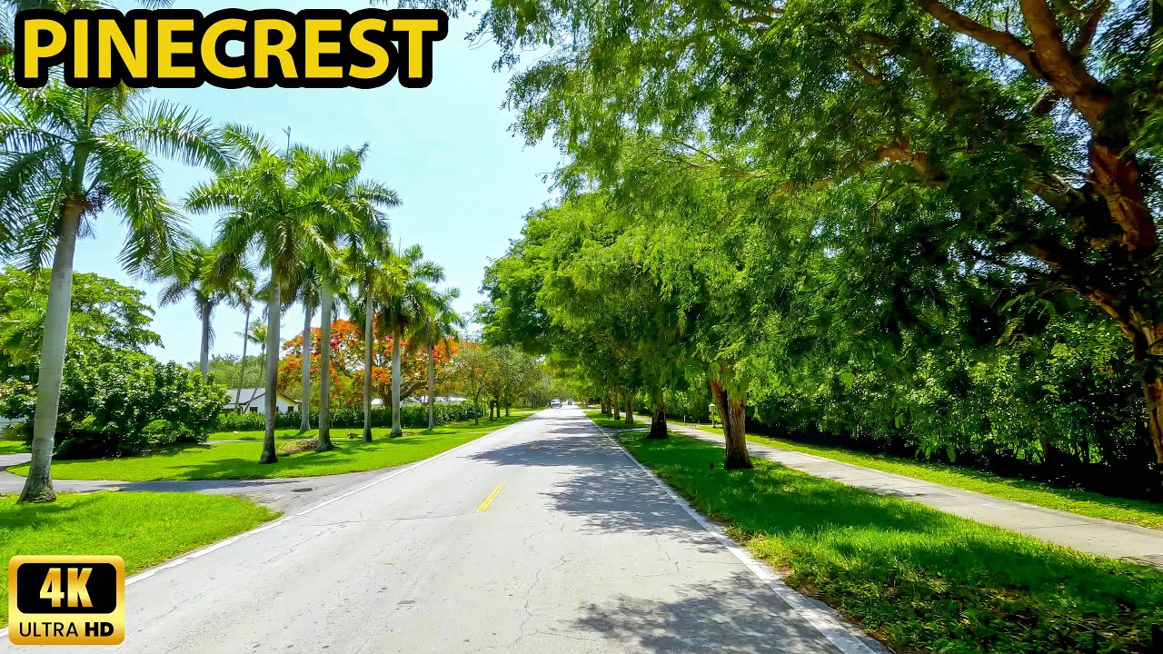 Pinecrest Florida - Driving Through
