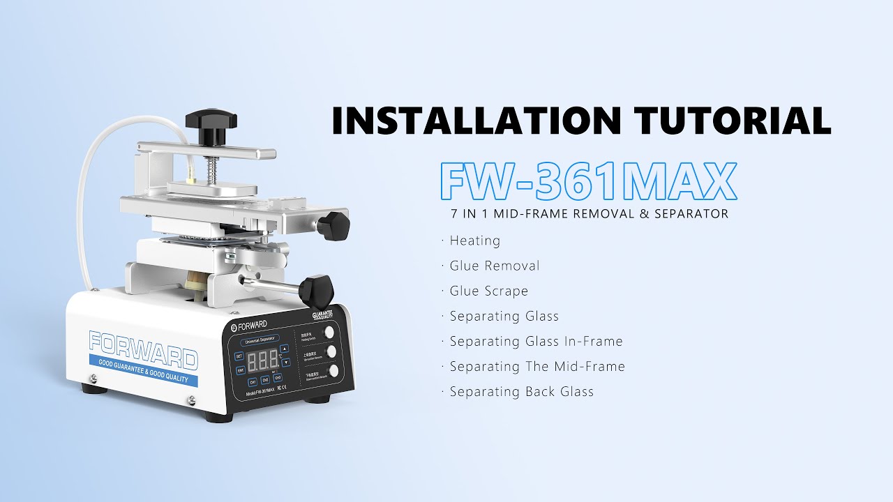 💡FW-361MAX Separator 🔥Time to unlock all 7-in-1 functions 🎥 Watch the full tutorial now | FORWARD