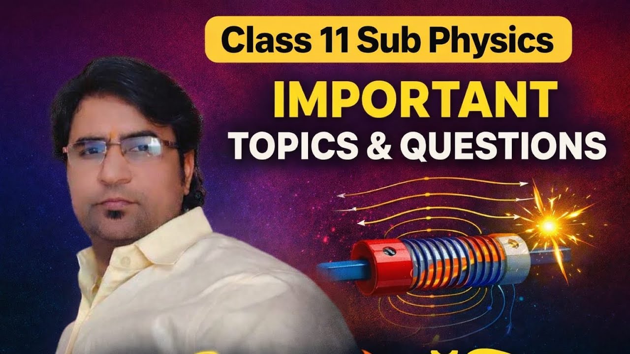 Class 11th physics RBSE board important questions and topic for exam 2026