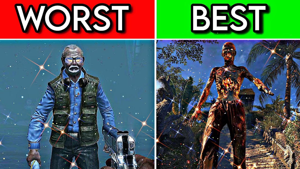 Все карты в Black Ops Zombies: РЕЙТИНГ...