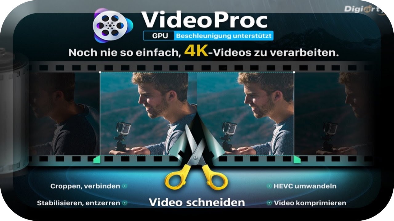 VideoProc Converter - Die Schnellste L&ouml;sung um Video&acute;s zu bearbeiten, downloaden und aufzunehmen