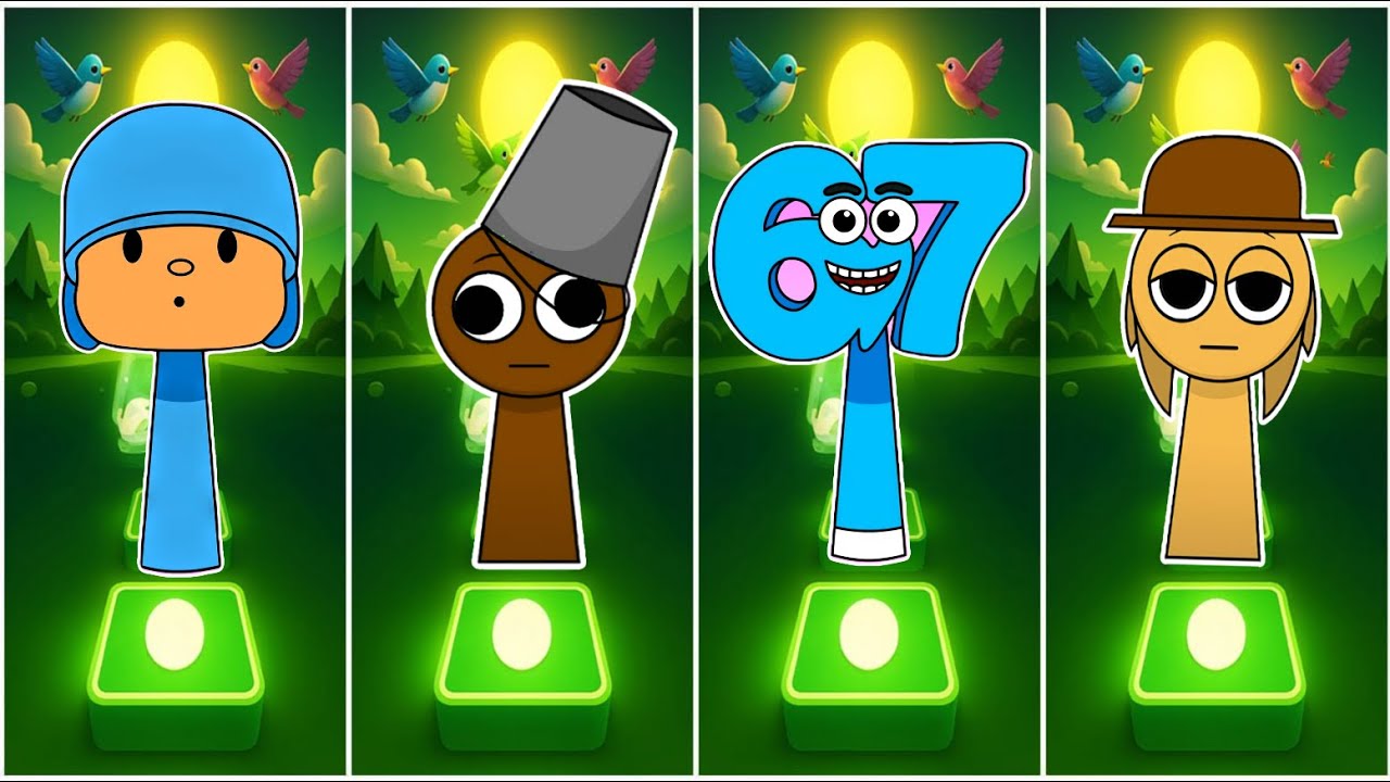 Sprunki Incrediboc Pocoyo & Brud & Six Seven & Tunner  Tiles Hop EDM Rush Coffin Dance Astronomia