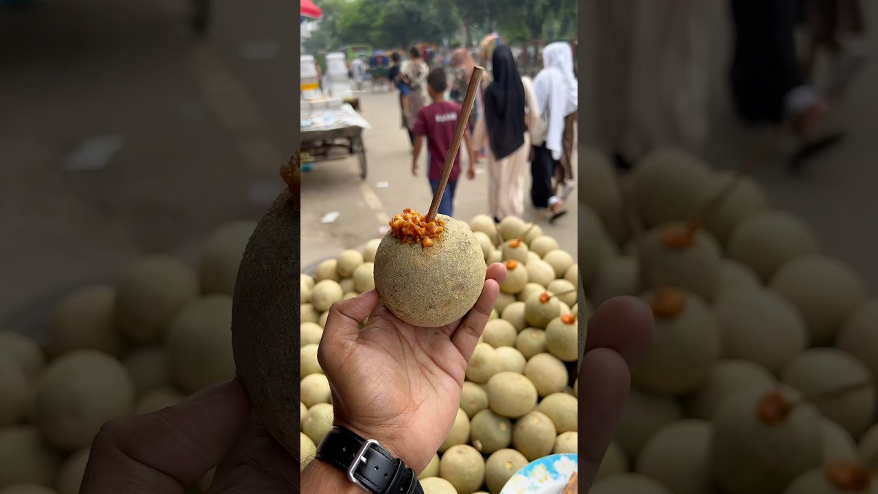 Tasty Masala Bel or Wood Apple! Mouth Watering Street Food #shorts #fruits #streetfood #trending