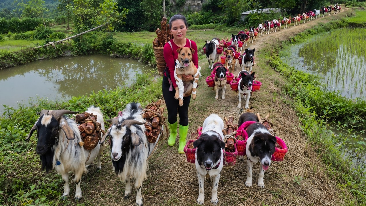 Saving My Dogs & Goats: Harvesting Giant Ferns in the Deep Forest