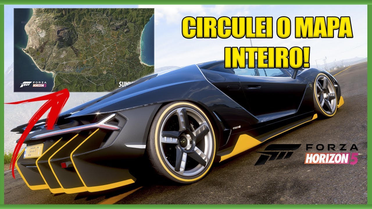 FORZA HORIZON 5 - ANDEI O MAPA INTEIRO DO JOGO!