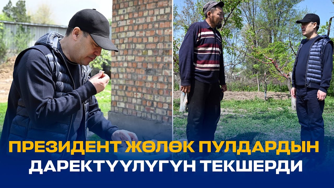 ПРЕЗИДЕНТ ЖӨЛӨК ПУЛДАРДЫН ДАРЕКТҮҮЛҮГҮН ТЕКШЕРДИ