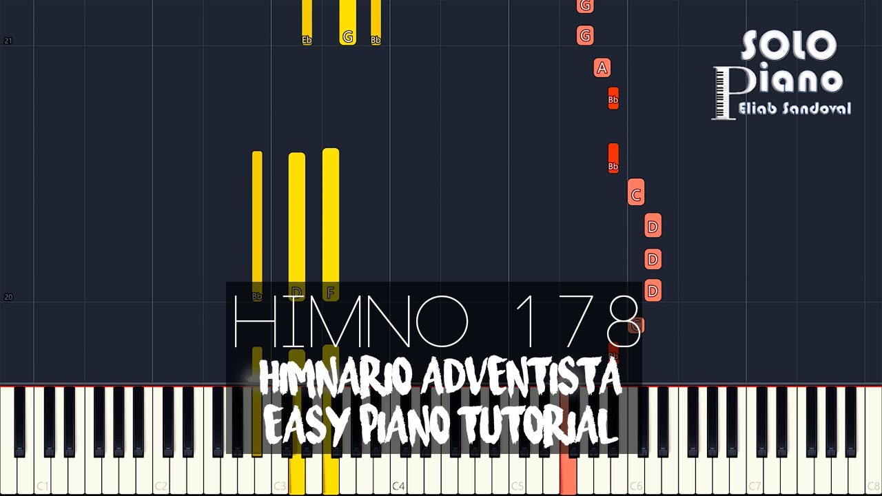 HIMNO 178 - Contemplé la gloria | Easy Piano Tutorial + Partitura