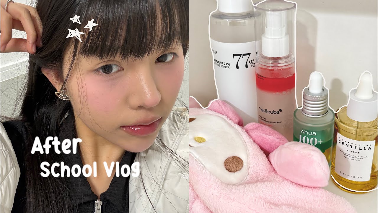AFTER SCHOOL VLOG🛁: night routine, hair care, dinner with friends, uni