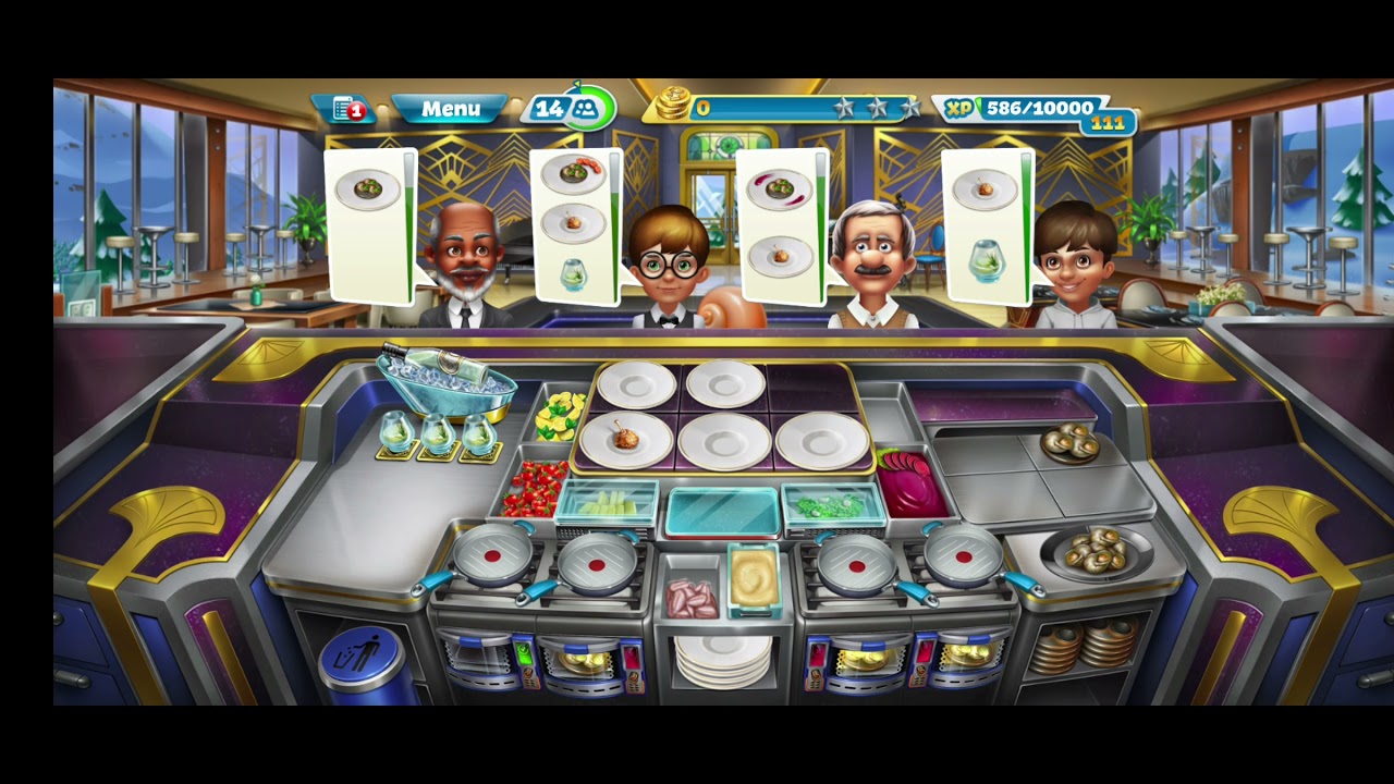 Cooking fever- The frog and snail restaurant level 21 and 22 (3 stars)