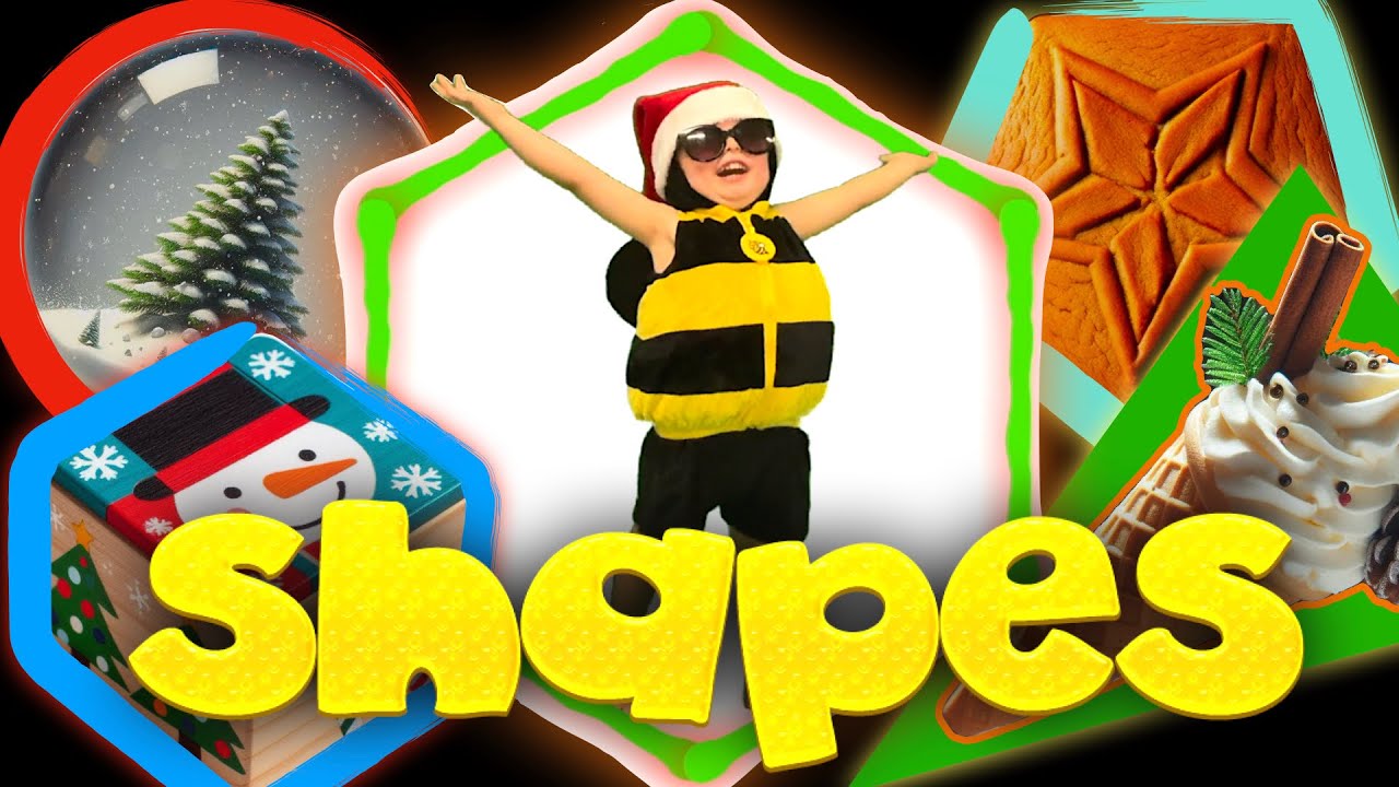2D & 3D Shapes for Early Learning (Christmas Theme)